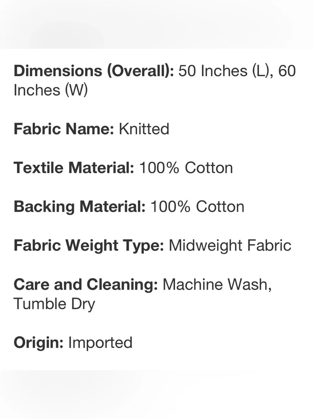 New Jeremiah Brent Home Pointelle Throw Blanket 50X60